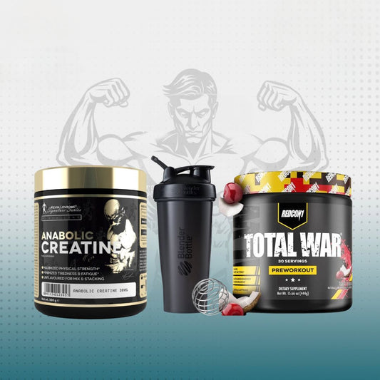 Total War Preworkout + Anabolic Creatine + Shaker